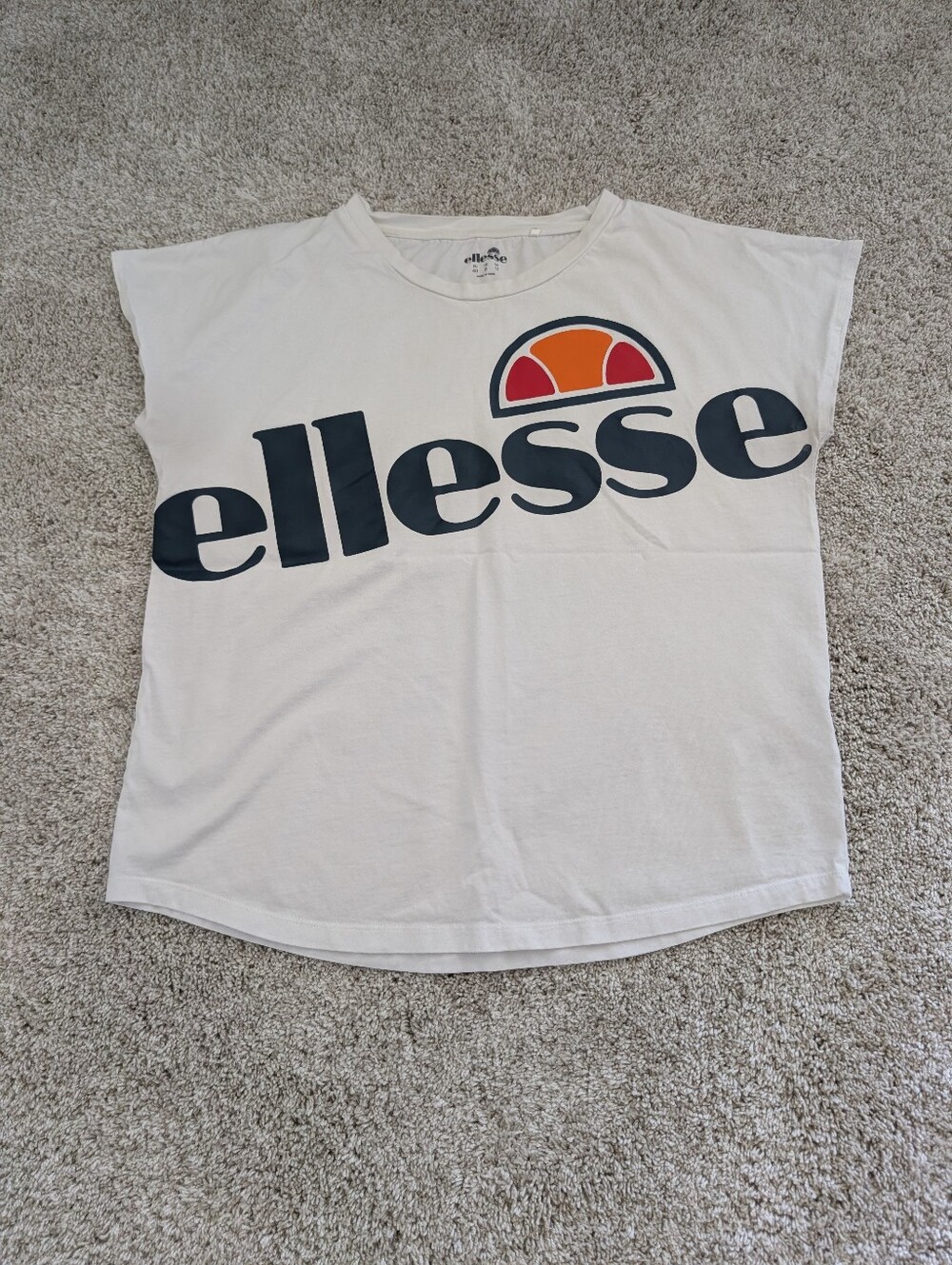 Ellesse Albany white cotton t-shirt - Size 8
